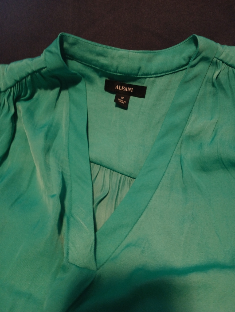 Alfani Green Sleeveless V-Neck Camisole